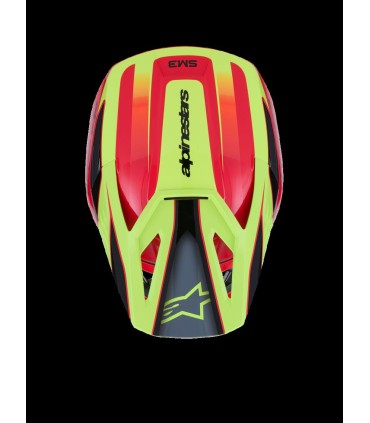 HELMET SM3 FRAY RED/YL/BLK 2X