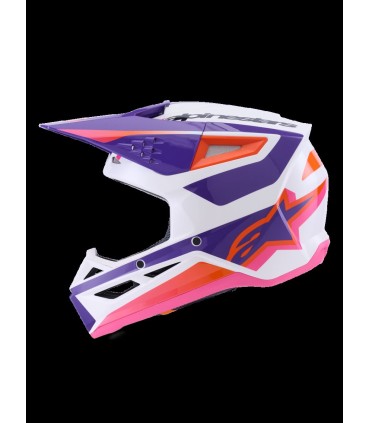 HELMET SM3 HEAT WHT/PU/PINK XS