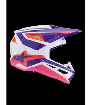 HELMET SM3 HEAT WHT/PU/PINK L