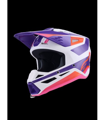 HELMET SM3 HEAT WHT/PU/PINK XL