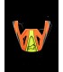 VISOR SM3 FRAY BLK/OR/YL