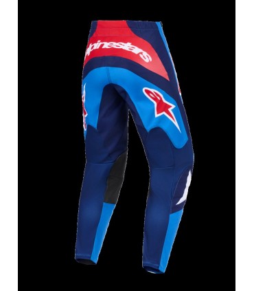 PANT FLUID GRID BLUE/RED 34