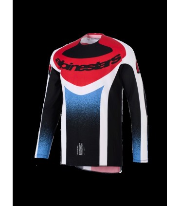 JERSEY TECHSTAR KNIF BLK/WH/RE