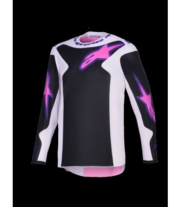 JERSEY FLUID GRID BLK/GY/PU 2X