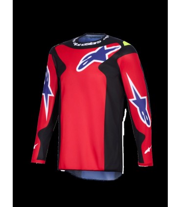 JERSEY FLUID GRID RED/BLK/PURP