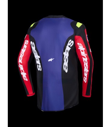 JERSEY FLUID GRID RED/BLK/PURP