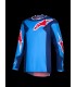 JERSEY FLUID GRID BLUE/RED S