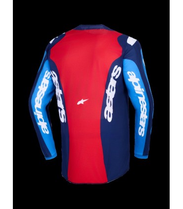 JERSEY FLUID GRID BLUE/RED L