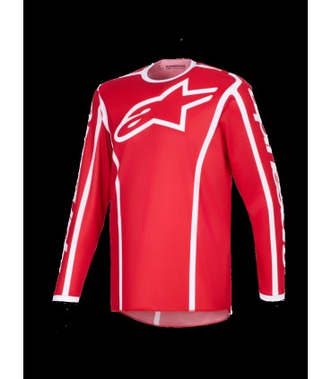 JERSEY FLUID APEX RED/WHITE XL