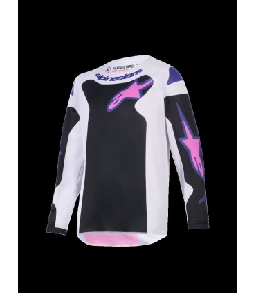 JERSEY YTH FLUID GRID BLK/GY/P