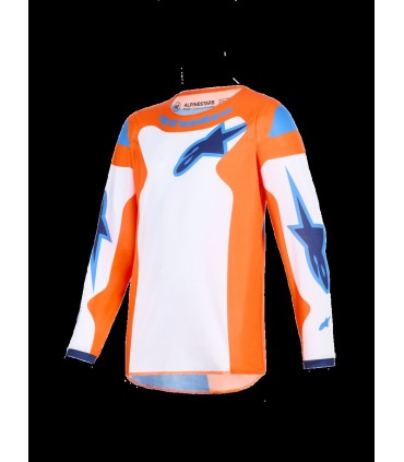 JERSEY YTH FLUID GRID ORAN/BLU