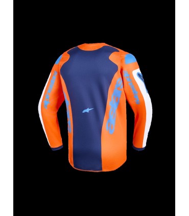 JERSEY YTH FLUID GRID ORAN/BLU