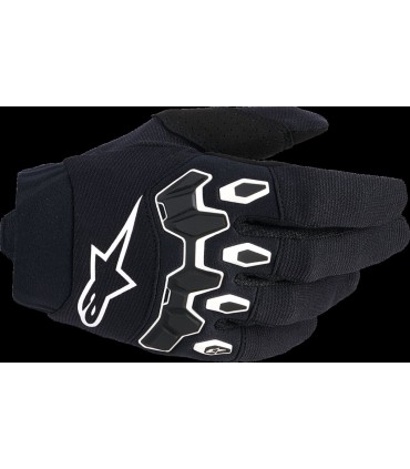 GLOVES YTH FULL BORE V2 BLK/WH