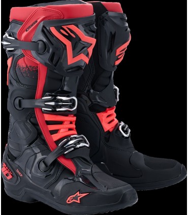 BOOT TECH 10 BLK/RD 8