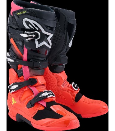 BOOT TECH 7 BLK/RD FLUO/PINK 8