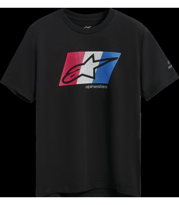 TEE SS CSF GLOBAL BLACK/RD/WH/