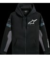 HOODIE ZIP ESEMEX BLACK/CHARCO