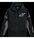 HOODIE ZIP ESEMEX BLACK/CHARCO