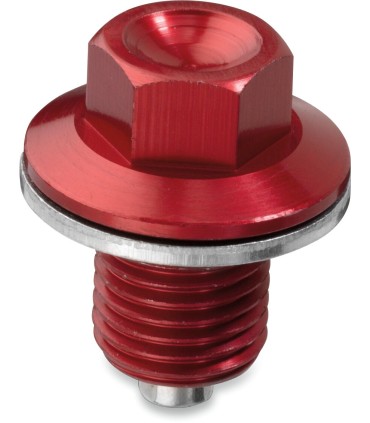 DRAIN PLUG MAGNETIC RED