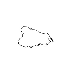 CLTCH CVR GASKT SX125 INN