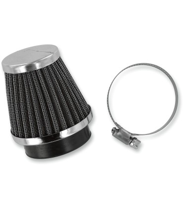 AIR FILTER CHROME END 52MM