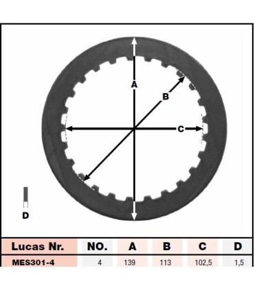 CLUTCH STEEL PLATE SET