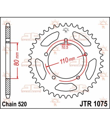 SPROCKET REAR 39T 520