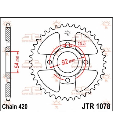 SPROCKET REAR 47T 420