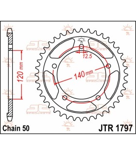 SPROCKET REAR 41T 530