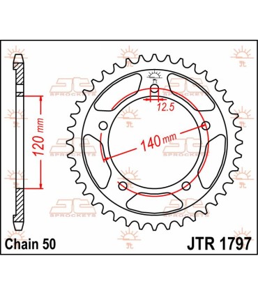 SPROCKET REAR 41T 530