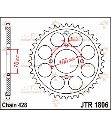 SPROCKET REAR 56T 428