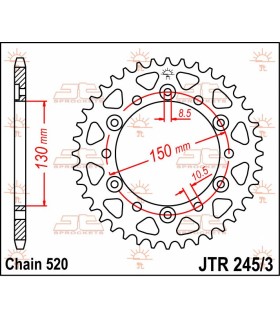 SPROCKET REAR 47T 520