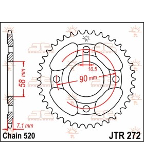 SPROCKET REAR 31T 520