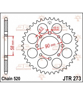 SPROCKET REAR 39T 520