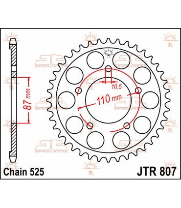 SPROCKET REAR 48T 525