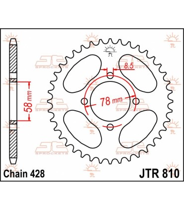 SPROCKET REAR 41T 428