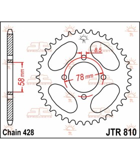 SPROCKET REAR 48T 428