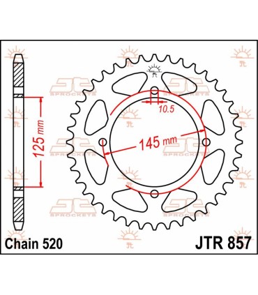 SPROCKET REAR 47T 520