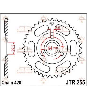 SPROCKET REAR 35T 420