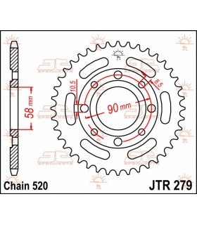 SPROCKET REAR 40T 520