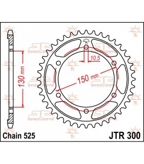 SPROCKET REAR 43T 525