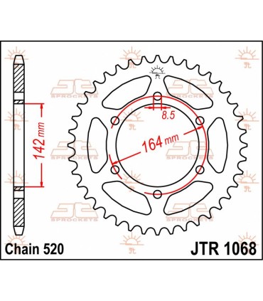 SPROCKET REAR 46T 520