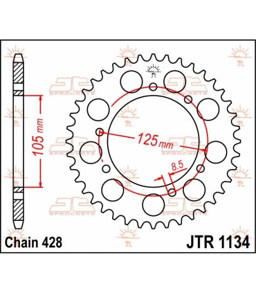 SPROCKET REAR 48T 428