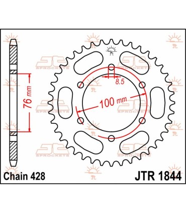 SPROCKET REAR 48T 428