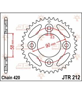 SPROCKET REAR 37T 420