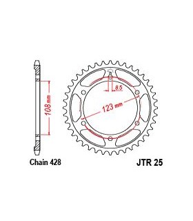 SPROCKET REAR 60T 428