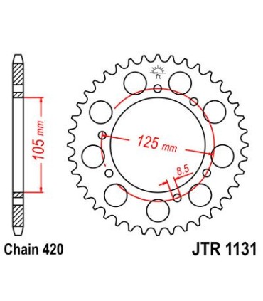 SPROCKET REAR 60T 420