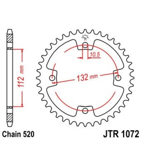 SPROCKET REAR 36T 520