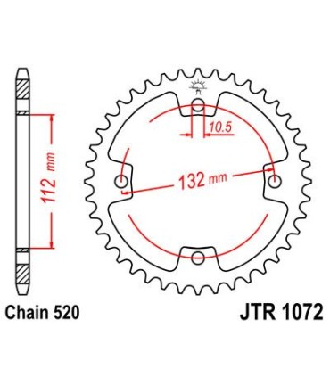 SPROCKET REAR 36T 520