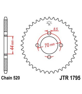 SPROCKET REAR 24T 520